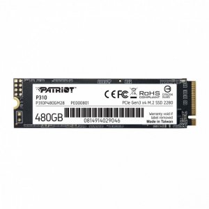 Patriot Dysk SSD P310 480GB M.2 2280 1700/1500 PCIe NVMe Gen3 x 4