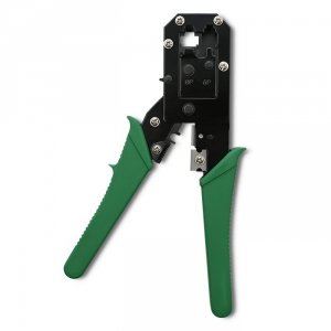 Qoltec Modułowa zaciskarka do cięcia i zaciskania kabli Ethernet 8P 6P