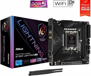 ASRock Płyta główna B760I LIGHTNING WIFI s1700  2DDR5 mITX DP/HDMI
