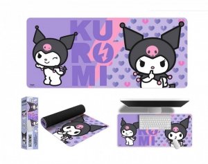 Kids Euroswan Mata podkładka pod myszkę 80x35cm Kuromi Hello Kitty