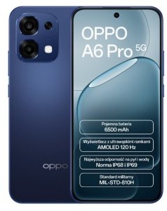 Oppo Smartfon A6 Pro 5G 8/256GB CPH2781 niebieski