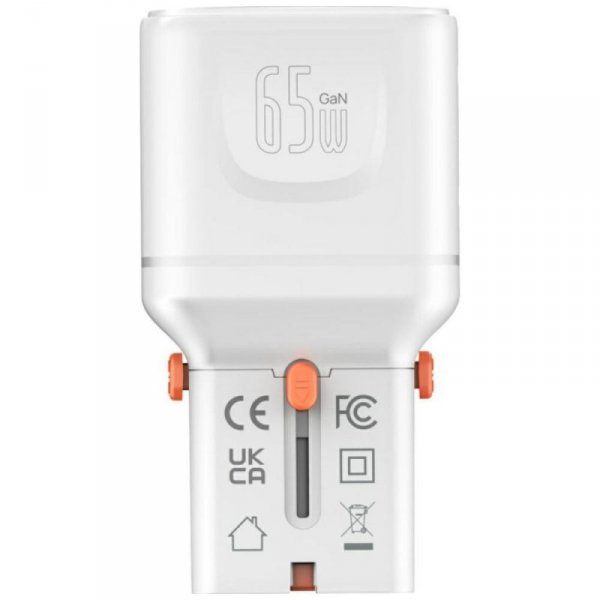 4smarts Ładowarka podróżna World Travel 65W USB-C + USB-A Biała