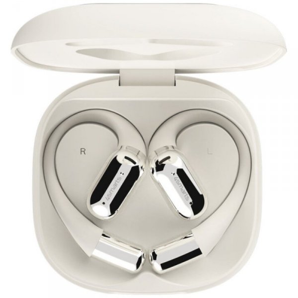 4smarts Słuchawki Bluetooth OWS tłumacz AI SkyBuds z ekranem Beżowe