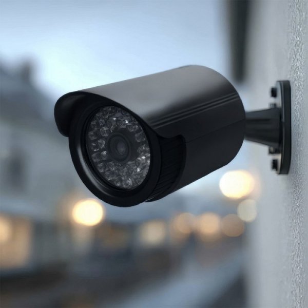 CEE Zestaw dwóch atrap kamer tubowych IR1800 BT diody IR LED, zasilanie 2xAA, czarne, ABS