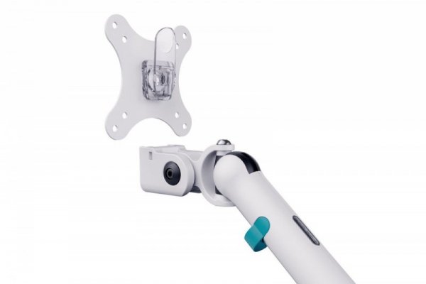 Digitus Ramię biurkowe podwójne z zaciskiem i sprężyną mechaniczną 2x LCD max. 35" obciążenie 2x10kg, VESA: 75x75, 100x100,