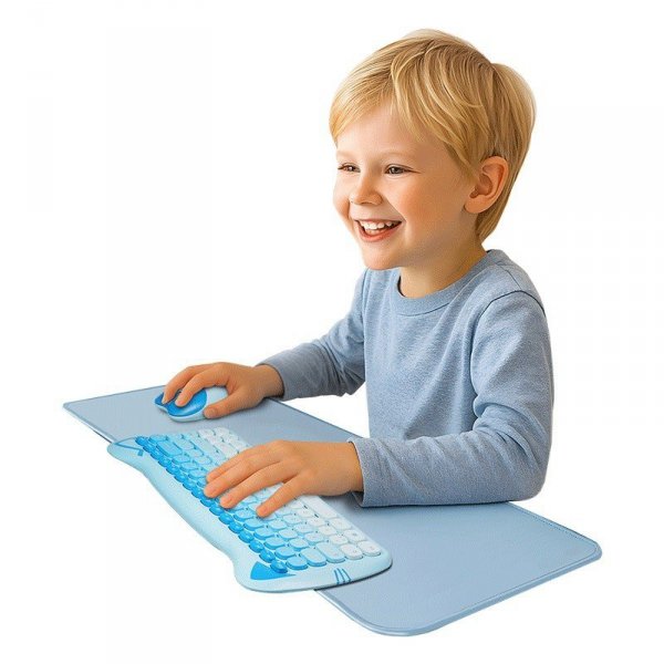 LogiLink Podkładka na klawiaturę i mysz, XXL, niebieska