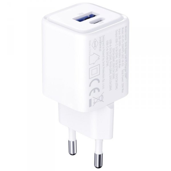 3MK Ładowarka sieciowa Hyper Charger PD 33W GaN QC4+ PPS AFC FCP SCP USB-A USB-C biała