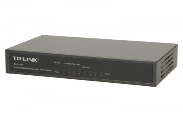TP-LINK SF1008P switch 8x10/100 PoE Desktop