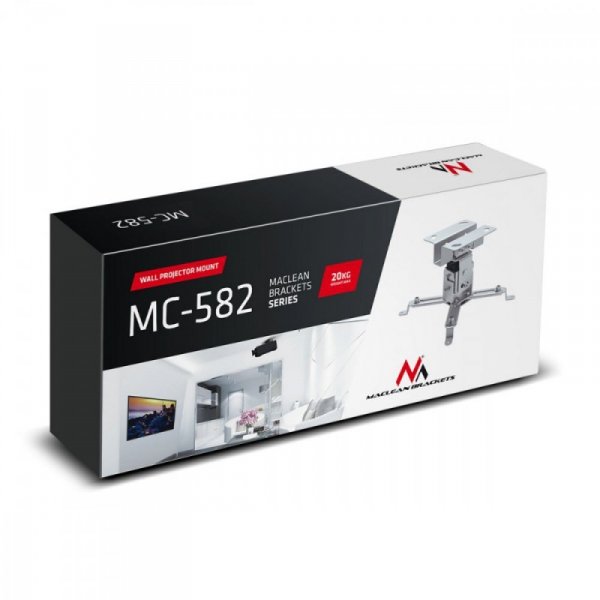 Maclean Uchwyt do projektora MC-582 sufitowy  12cm 20kg