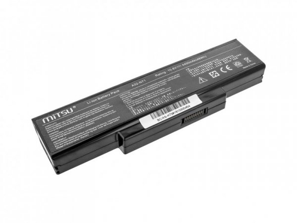Mitsu Bateria do Asus K72, K73, N73, X77 4400 mAh (48 Wh) 10.8 - 11.1 Volt