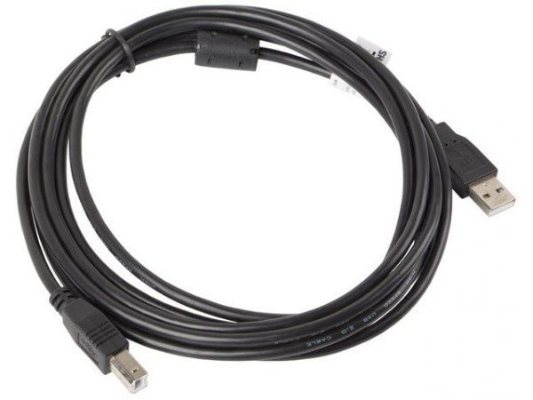 Lanberg Kabel USB 2.0 AM-BM 3M Ferryt czarny