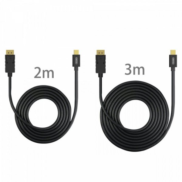 Unitek Kabel miniDisplayPort/DisplayPort M/M 2m;Y-C611BK