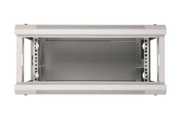 Extralink Szafka wisząca rack 4U 600x600 szara szklane drzwi