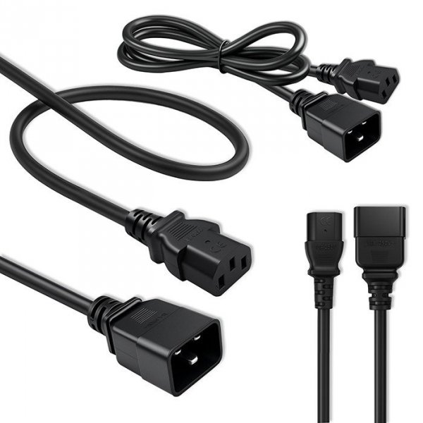 Qoltec Kabel zasilający do UPS | C20/C13 | 1.2m