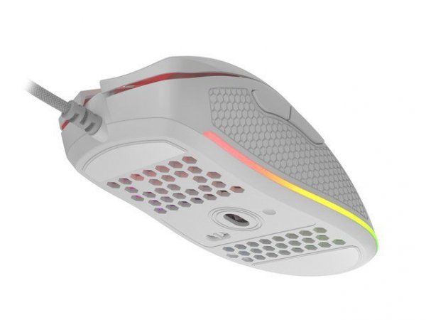 Genesis Mysz Krypton 550 8000 DPI podświetlenie RGB dla graczy lekka Biała