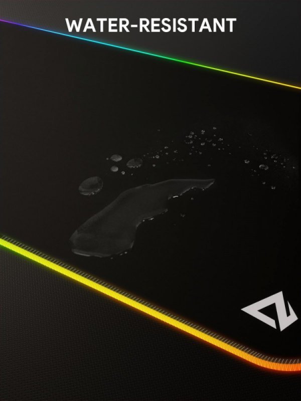 AUKEY KM-P7 RGB podkładka pod mysz i klawiaturę XXL gamingowa| 900x400x4mm | wodoodporna | gumowany spód | aplikacja G-aim Contr