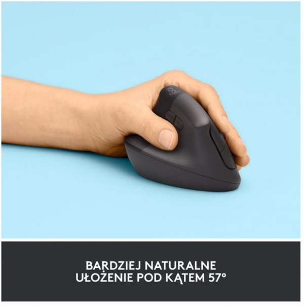 Logitech Mysz Lift Grafit dla leworęcznych 910-006474