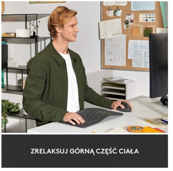 Logitech Mysz Lift Grafit dla leworęcznych 910-006474