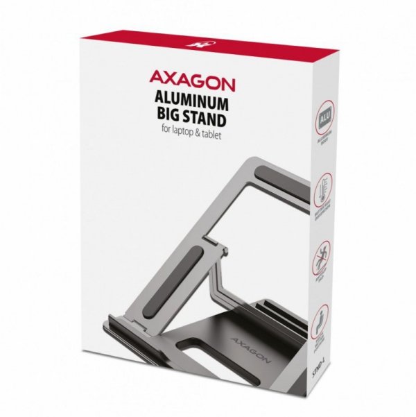 AXAGON STND-L Podstawka do laptopów aluminiowa 10-16&quot;, 4 regulowane kąty nachylenia