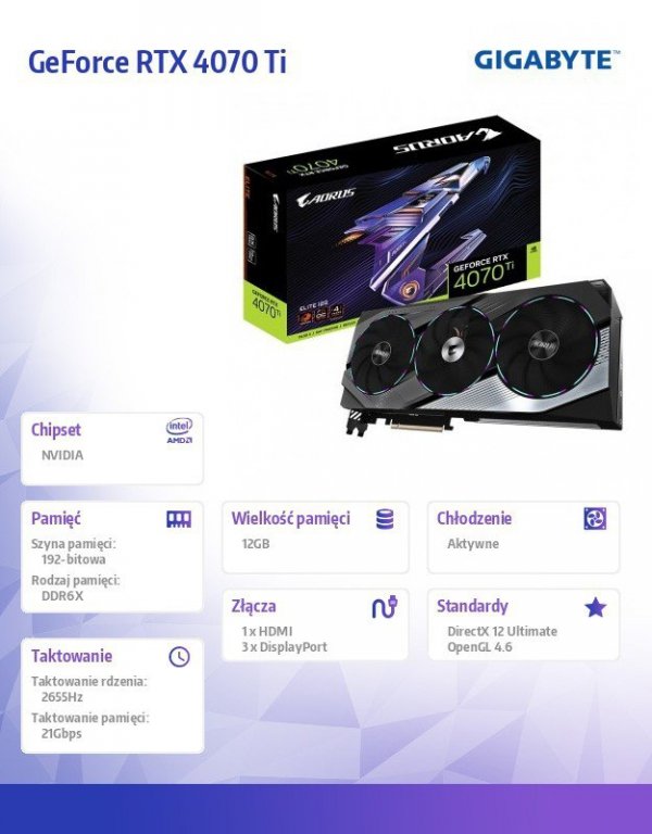 Gigabyte Karta graficzna GeForce RTX 4070 Ti ELITE 12GB GDDR6X 192bit 3DP/HDMI