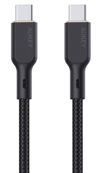 AUKEY CB-KCC102 kabel USB-C - USB-C 1.8m 100W PD 5A 20V kevlar + nylonowy oplot