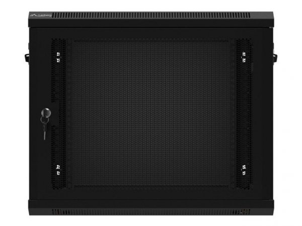 Lanberg Szafa wisząca 19 cali 9U 600x450 drzwi perforowane (flat pack) czarna