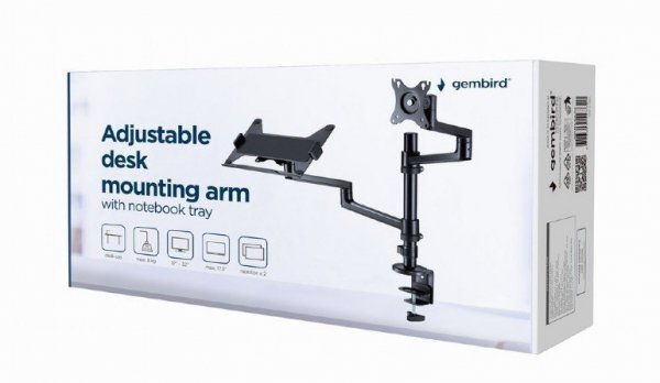 Gembird Uchwyt do monitora max 27'' i laptop do 17''
