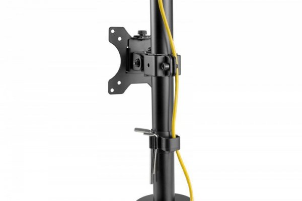 Digitus Uchwyt biurkowy pionowy 2xLCD max. 32 cale 8kg, zaciskowy, czarny