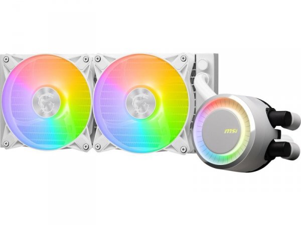 MSI Chłodzenie MAG CORELIQUID E240 White 240mm 2xARGB FAN