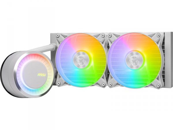 MSI Chłodzenie MAG CORELIQUID E240 White 240mm 2xARGB FAN
