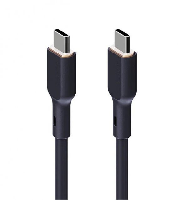 AUKEY CB-SCC241 kabel USB-C - USB-C 1m 240W PD 5A 20V silikonowy czarny