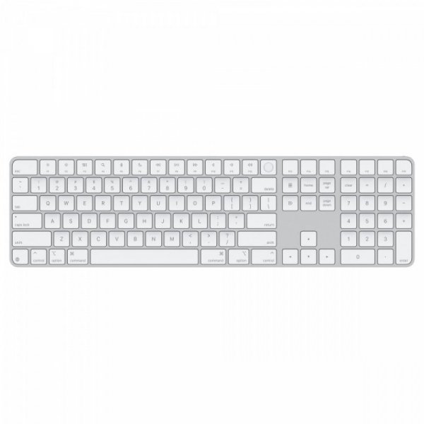 Apple Klawiatura Magic Keyboard z Touch ID i polem numerycznym dla modeli Maca z czipem Apple - angielski (USA) - białe klawisze
