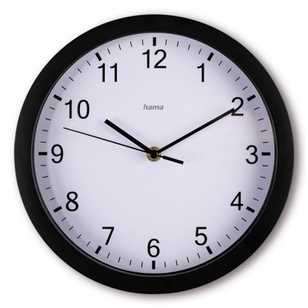 Hama Zegar ścienny Elba 25cm Czarny