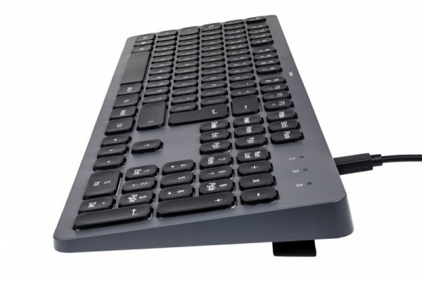 Hama Klawiatura CK-400 przewodowa Czarno-szara