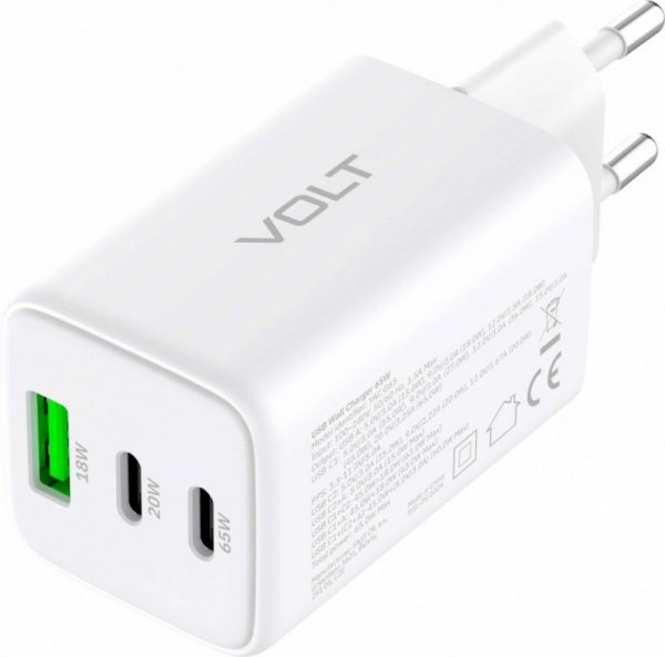 YENKEE Ładowarka sieciowa 3xUSB 65W 3,24A Power Delivery 3.0 QC4.0