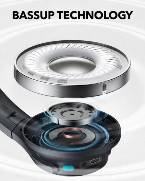 Anker Słuchawki nauszne Soundcore Q11i ciemny szary