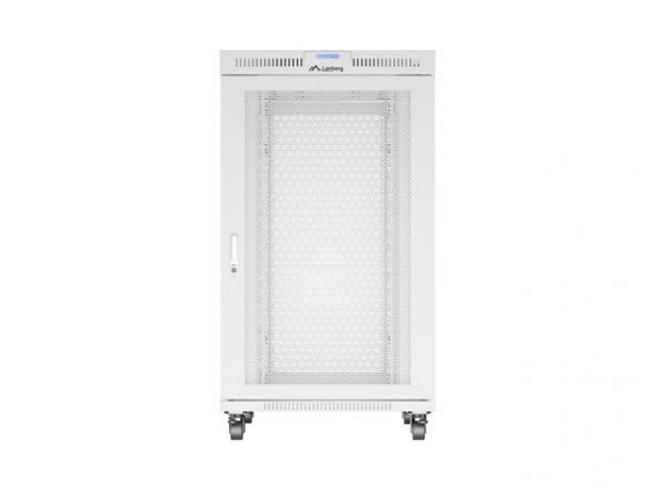 Lanberg Szafa instalacyjna rack stojąca 19 cali 27U 800x1000 drzwi perforowane LCD szara (Flat pack)