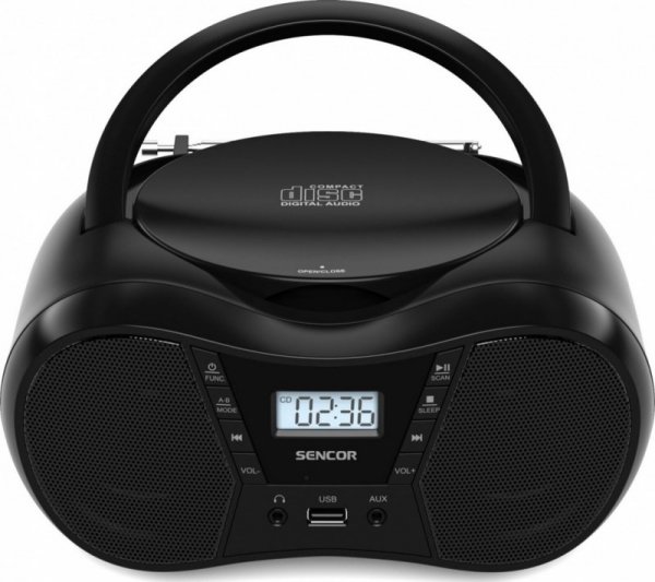 Sencor Radioodtwarzacz CD SPT 2300 BK CD/MP3/USB/BT Radio FM