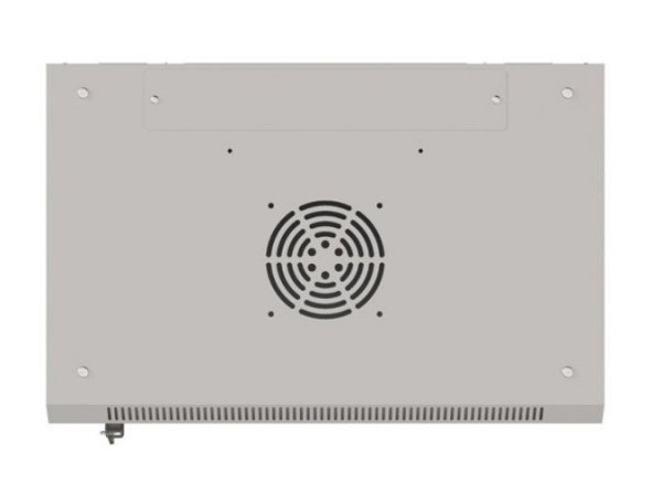 Lanberg Szafa instalacyjna rack wisząca 19" 9U 540x350 szara drzwi przeszklone ( flat pack)