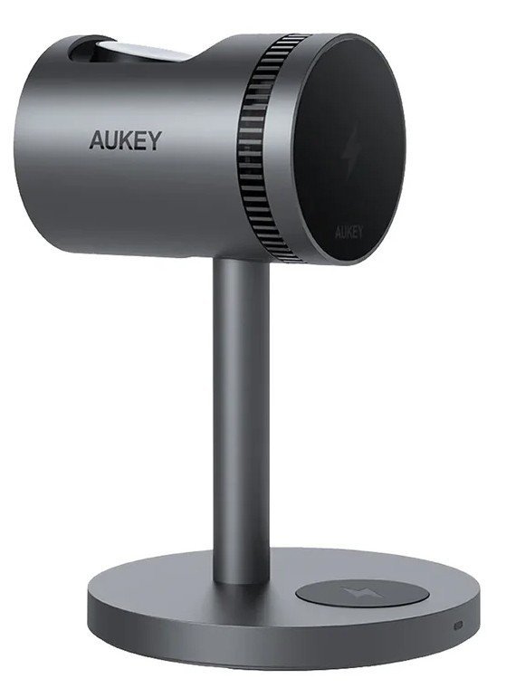 AUKEY LC-MC311A 3w1 Qi2 chłodząca ładowarka bezprzewodowa MagSafe 15W + ładowarka PD 30W