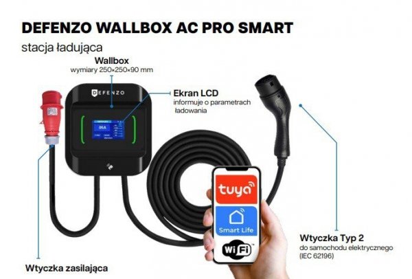Defenzo Stacja ładowania Wallbox PRO AC22 SMART