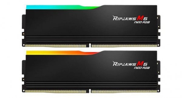 G.SKILL Pamięć PC - DDR5 32GB (2x16GB) Ripjaws M5 RGB 6000MHz CL28 XMP3 Black