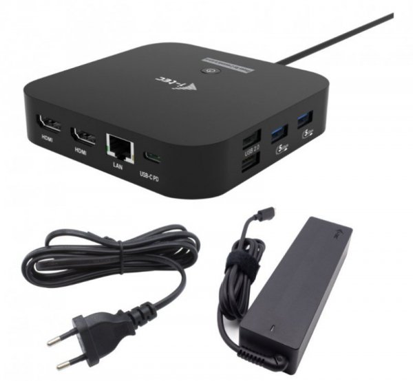 i-tec Stacja dokująca USB-C 2x HDMI Dock PD + Ładowarka 100W