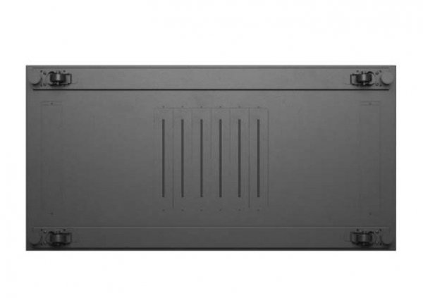 Lanberg Szafa instalacyjna rack stojąca 19" 22U 600x1200 czarna drzwi   przeszklone (flat pack)