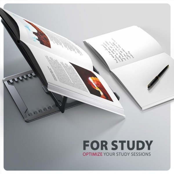 AXAGON STND-LAG Podstawa do laptopów aluminiowa 10-17,3 cala 8 regulowanych pozycji, Szara