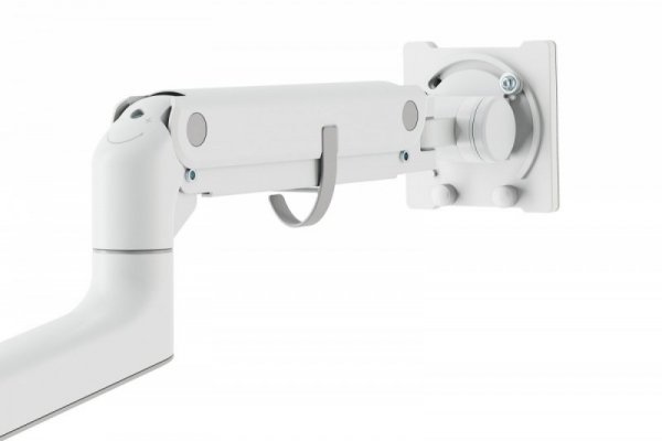 Digitus Ramię biurkowe pojedyncze z zaciskiem i sprężyną gazową 1x LCD max. 57" 27kg, VESA: 75x75, 100x100, białe