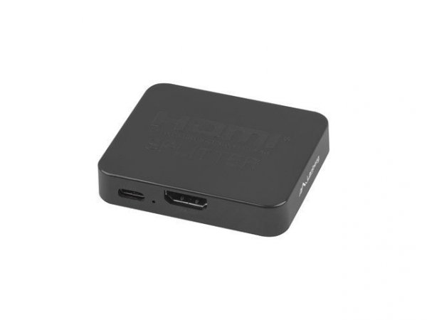 Lanberg Splitter video HDMI- 2x HDMI 4K + port USB-C czarny