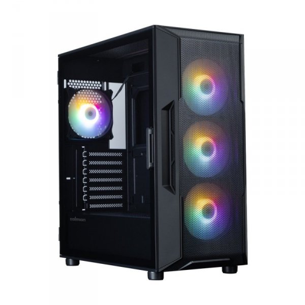 Zalman Obudowa I3 NEO V2 Mid Tower RGB fan x4 czarna