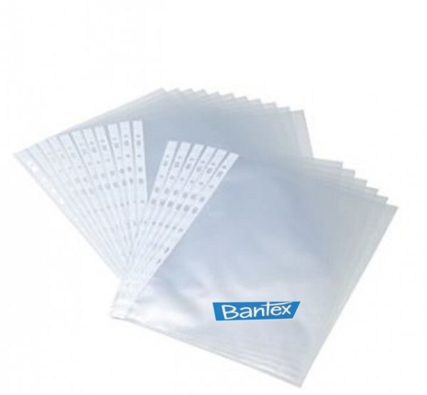 Bantex Koszulki A4 groszkowe 35mic 100szt.