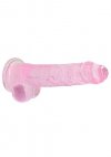8 / 20 cm Realistic Dildo With Balls - Pink